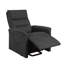 Fauteuil inclinable électrique Brassex avec revêtement en tissu gris foncé Brassex-923651270