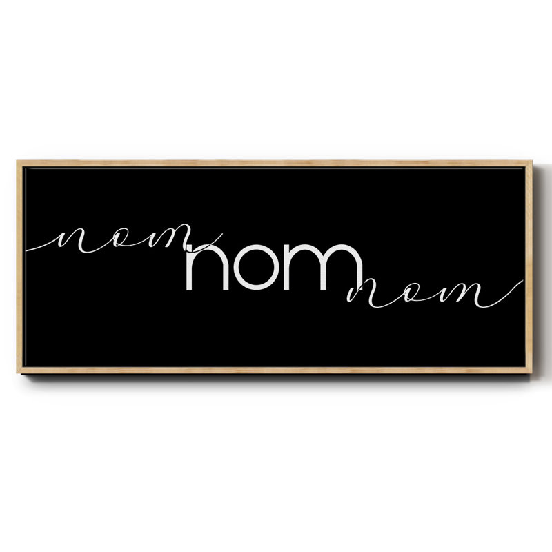 Nom Nom Nom - toile encadrée, H 20 po x l 50 po