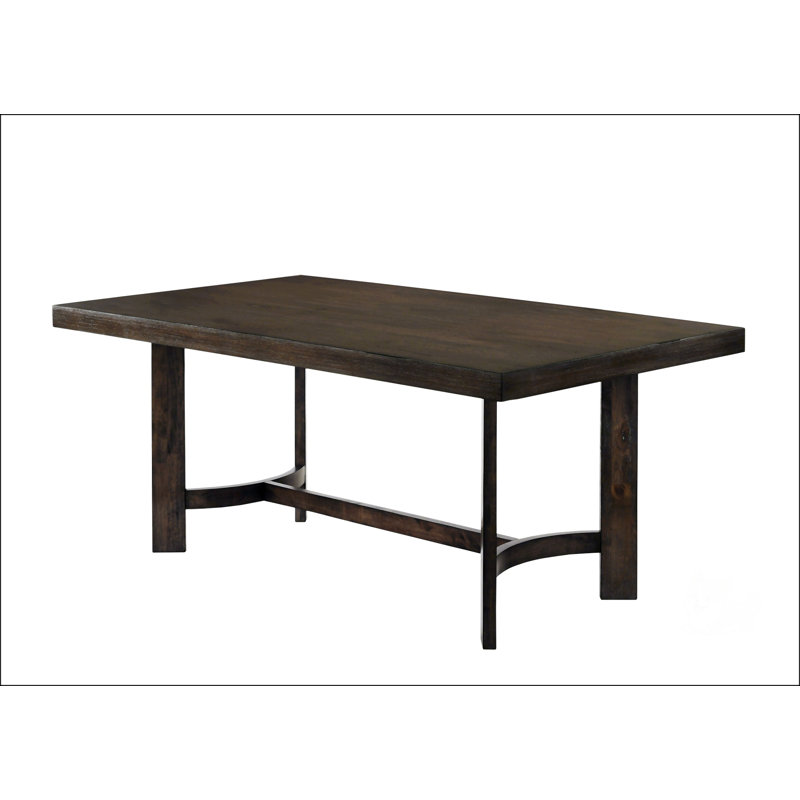 Weathered Oak Finish Dining Table
