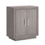 Armoire de rangement fonctionnelle et grise moderne avec étagères dissimulées, et compacte pour tout espace de rangement empilable et facile à assembler