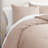 GAIAM Relax 100% Cotton Garment Washed Ribbed 3pc Comforter Set-89221821-89221820
