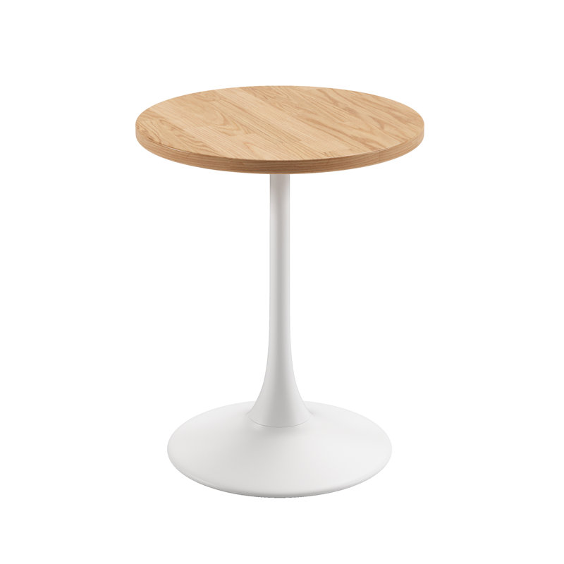 Elise Wood Top Round Table 24"D x 30"H, Elise Table - White