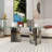 Glass And Silver Coffee Table