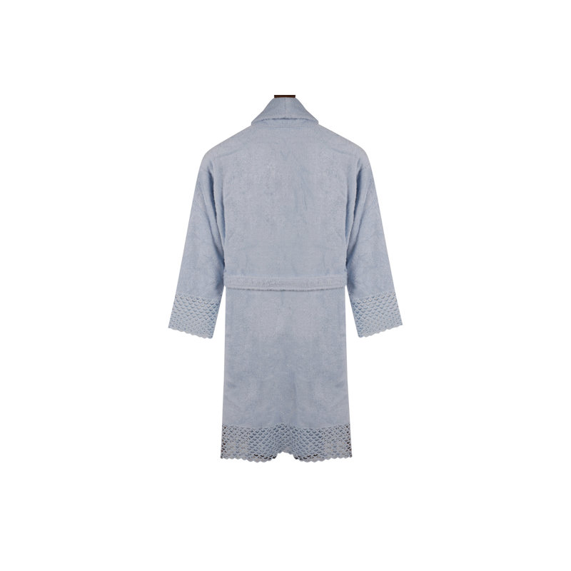Peignoir mi-mollet de genre Bogomila, L / XL, Bleu