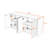 Elegant Wave Panel Storage Cabinet – Durable Sideboard-1318024236