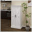 Armoire de cuisine à DEL avec 2 portes, supports et 2 tablettes réglables pour un rangement spacieux et une conception élégante