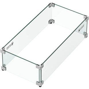 Verre pare-flamme d'extérieur 24 po x 12 po