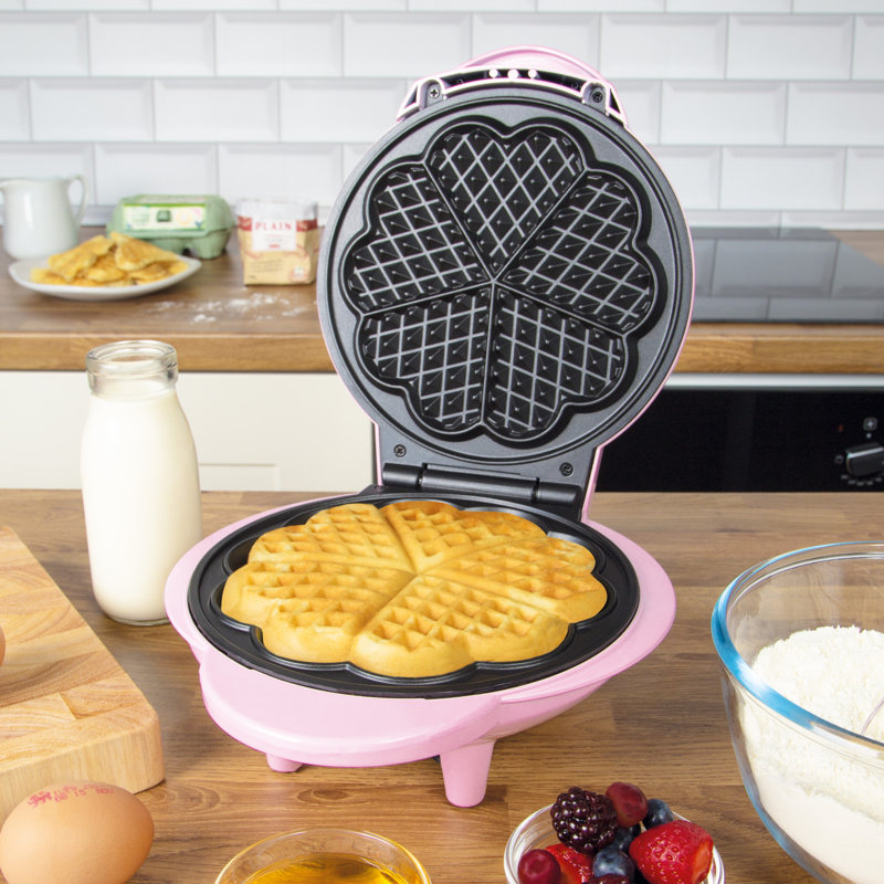 Global Gizmos 18cm Round Waffle Maker