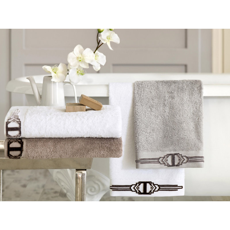 Art Line Bath Towel, White