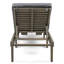 Chaise longue en bois avec coussin 52,50 pouces de large 52,50 pouces Enjoy