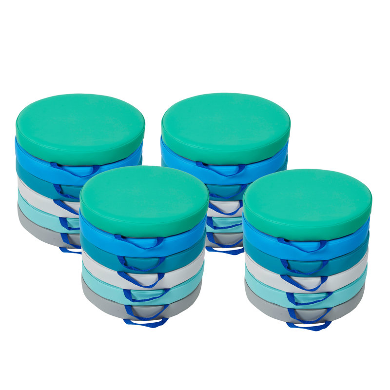Siège souple pour enfants 24 pièces SoftScape, Bleu / vert / gris