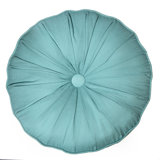 Riptide Patch Buttons Cotton Reversible Throw Pillow