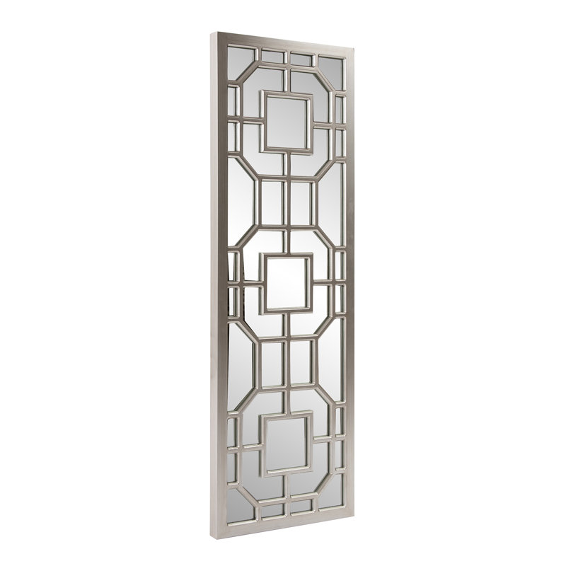 Lynnessa Rectangle Mirror, Champagne Silver