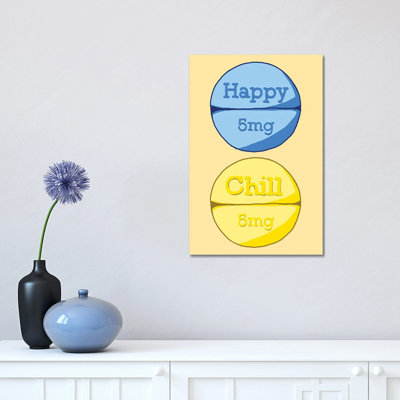 " Happy Chill Pill Yellow " by Jaymie Metz