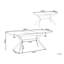 Pagano Extendable Metal Base Dining Table