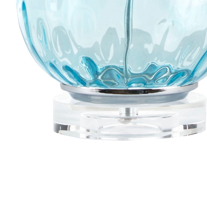 Ombre Glass Table Lamp, Blue