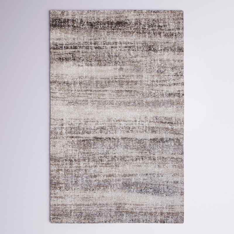 Tapis beige touffeté Quesinberry, Rectangle 5 pi x 8 pi