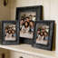 Cadre photo 3 pièces 5 "x 7" noir poli pour décoration de chambre