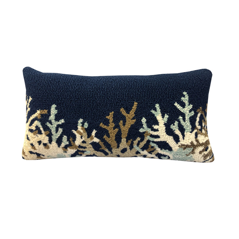 Coussin Coral, Bleu foncé