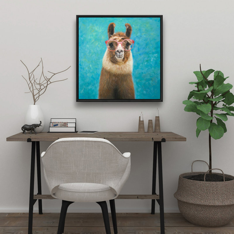 "Lama adorable", H 24 po x l 24 po
