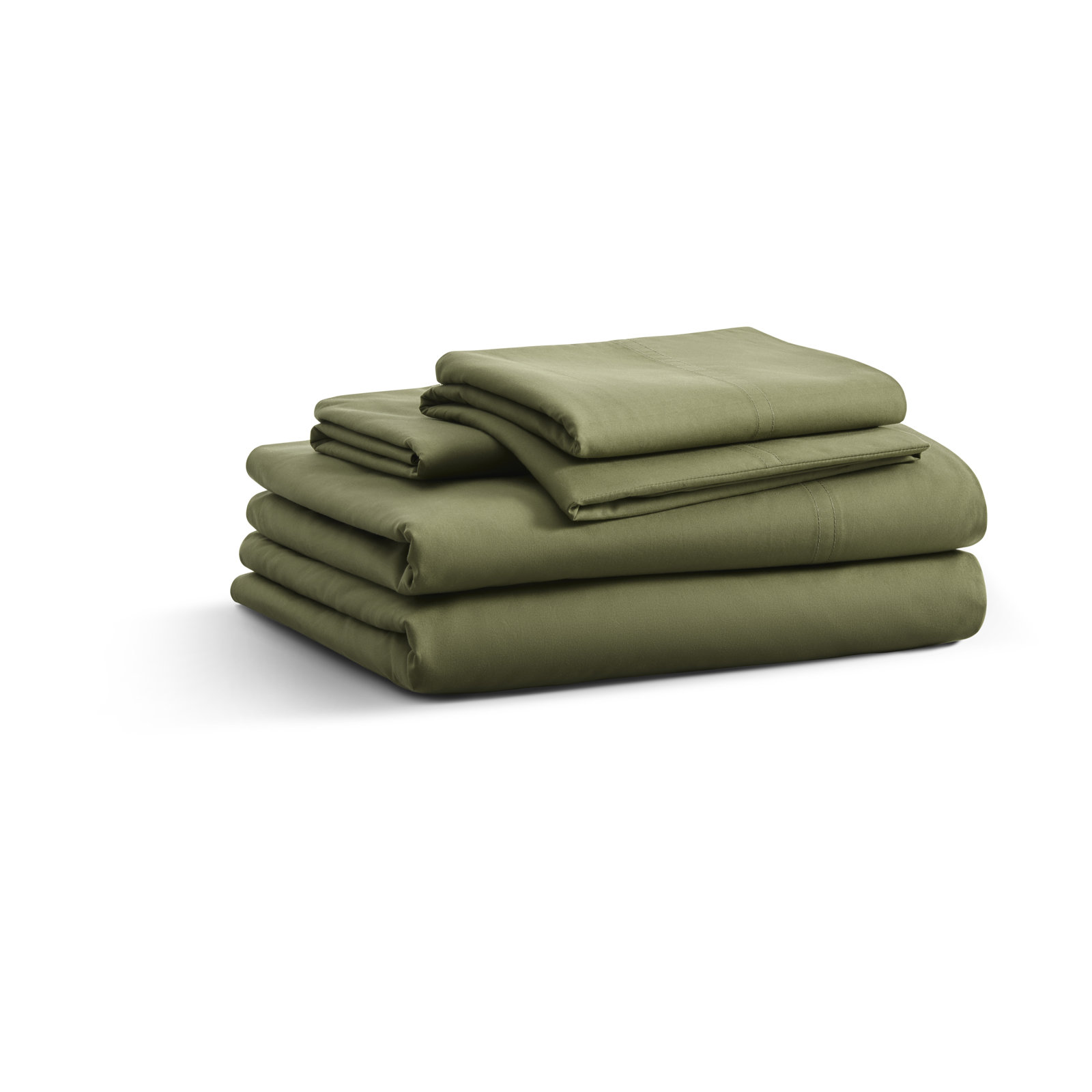 Egyptian Cotton Percale Sheet Set, Full, Loden Green