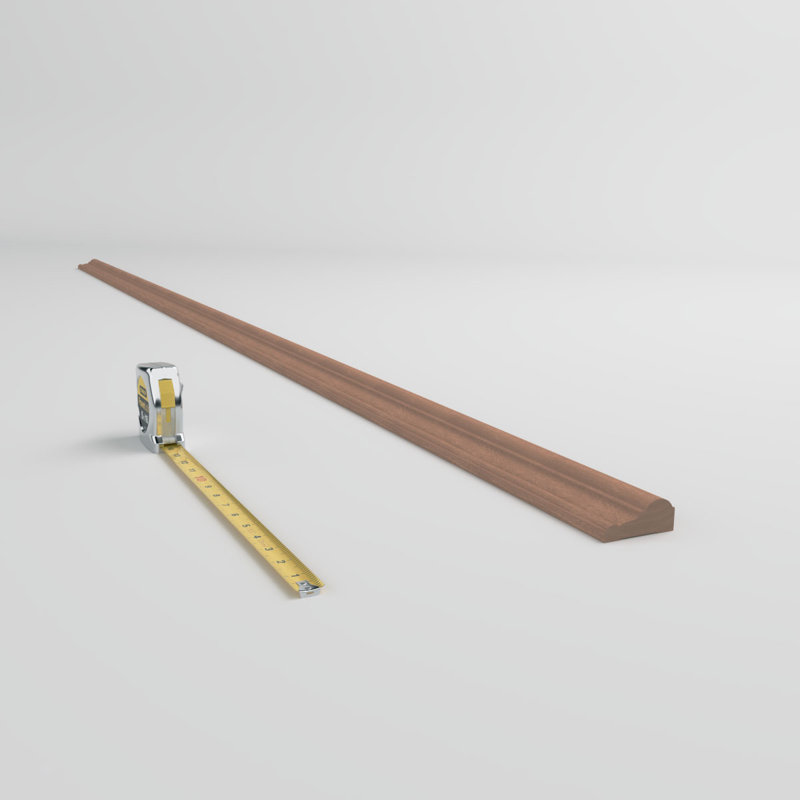Sapele Mahogany 96" Solid Wood Chair Rail Molding