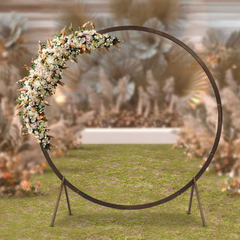 Support rond pour arche de mariage
