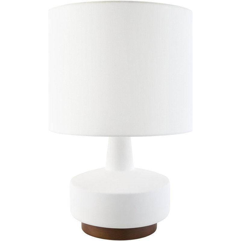 Nerra Table Lamp, White, White