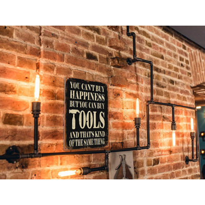 Drôle de plaque métallique décorative de garage Grand-père, achat d'outils, cadeaux d'atelier, cadeaux pour papa, mécanicien, aluminium, 12 x 8 po