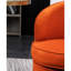 Fauteuil inclinable et pivotant en velours orange-551556045