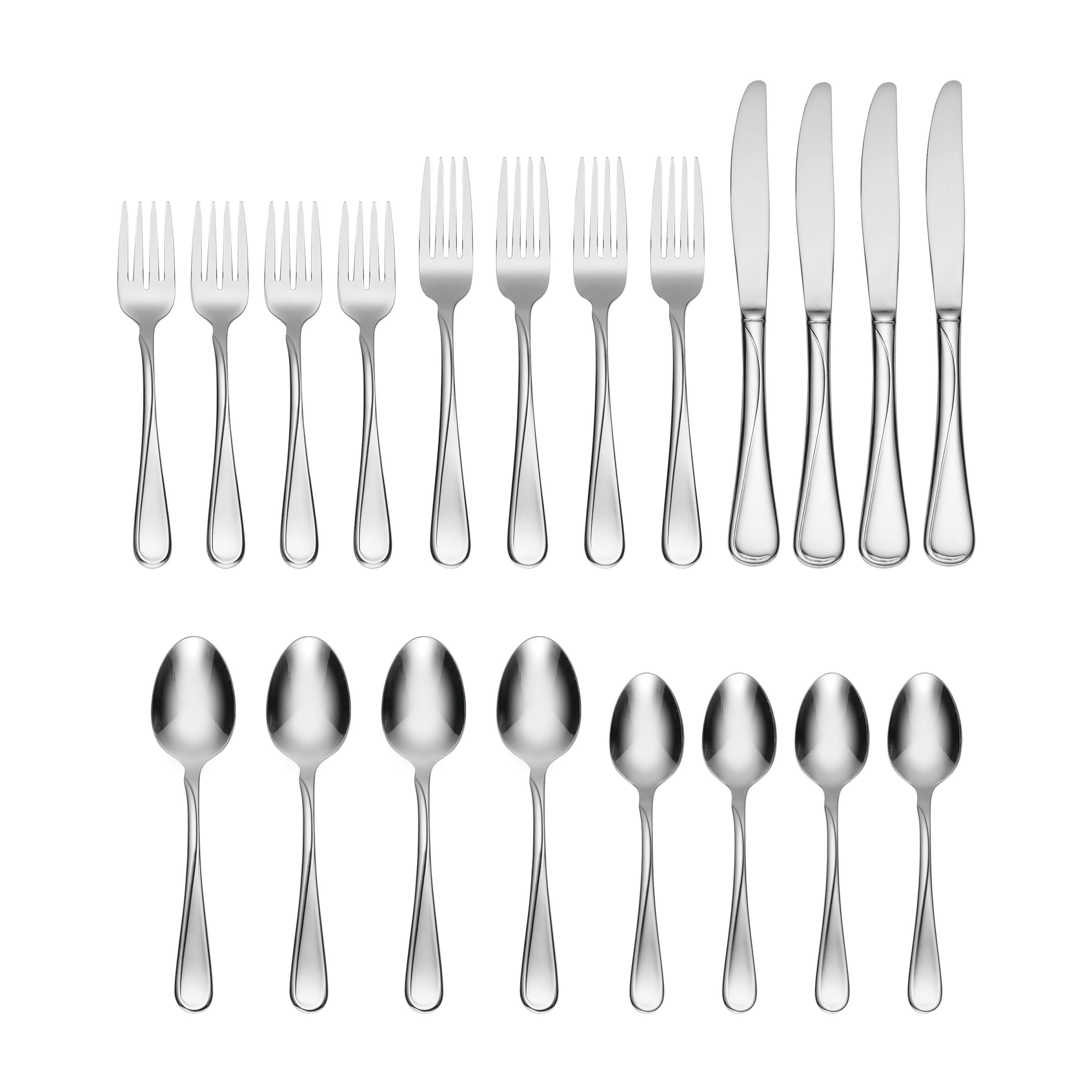 Oneida Flight 20 Piece Everyday Flatware Set, Service For 4 & Reviews