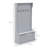 HOMCOM 38" 3-In-1 Entryway Hall Tree With Storage Bench, Coat Rack With Four Hooks And Shoe Storage, Gray-1855661340