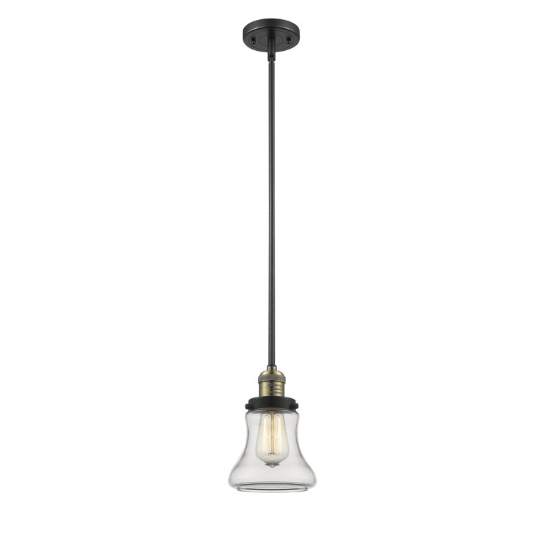 Edda 1 - Light Single Pendant, Clear, Black Antique Brass, LED-Compatible