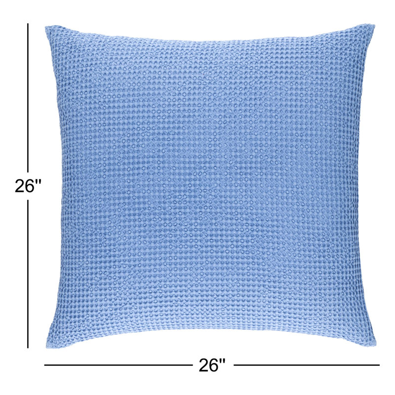 Bubble Matelasse Sham, Euro, French Blue