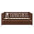 Wood Daybed With Trundle And Fence Guardrails-1840544084