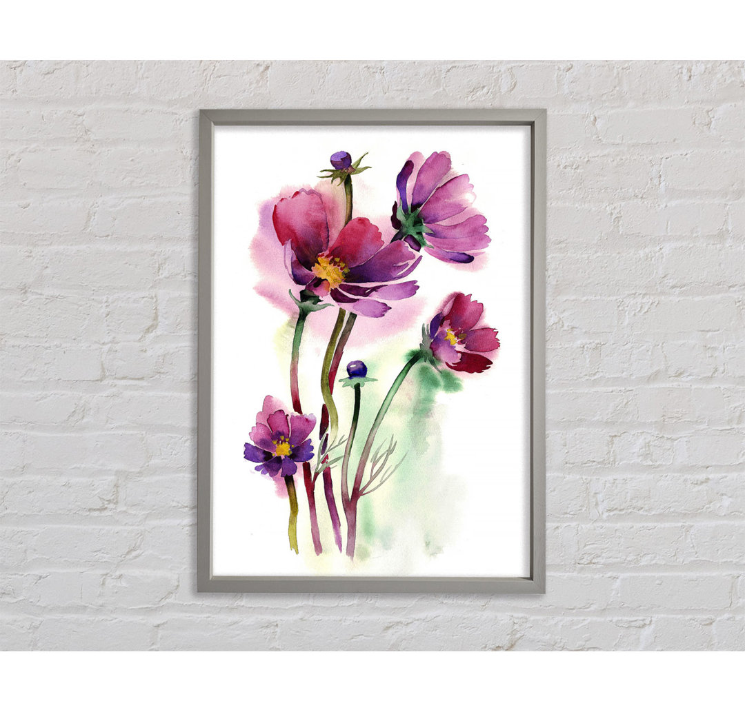 Wild Flower Beauty - Einzelner Bilderrahmen Kunstdrucke auf Leinwand