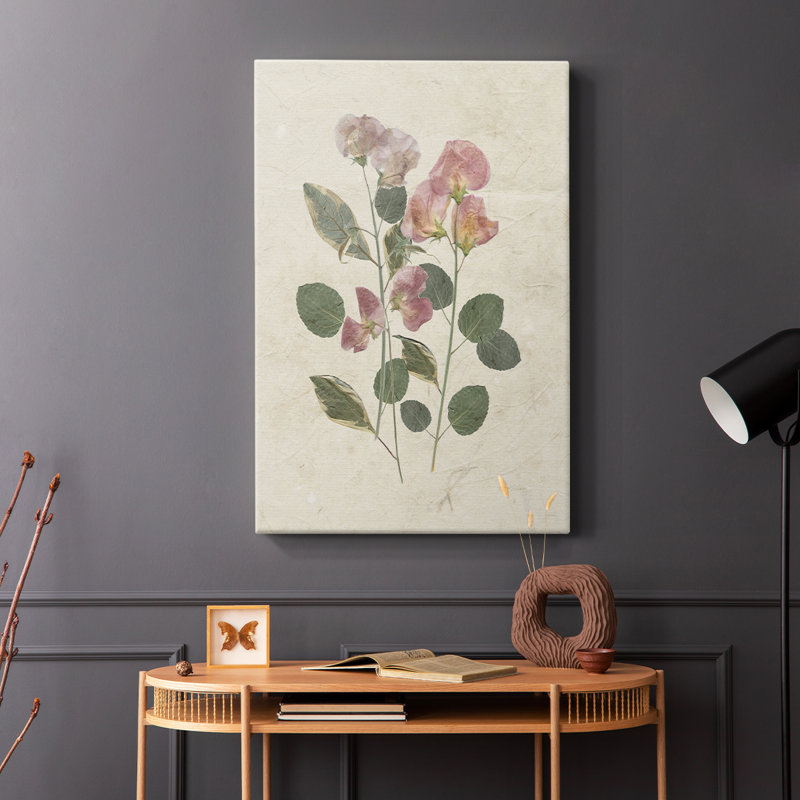 Arrangement pressé II - Cavas enveloppés de galerie, H 18 po x l 12 po