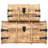 Commodes de rangement 2 pièces en bois de manguier massif