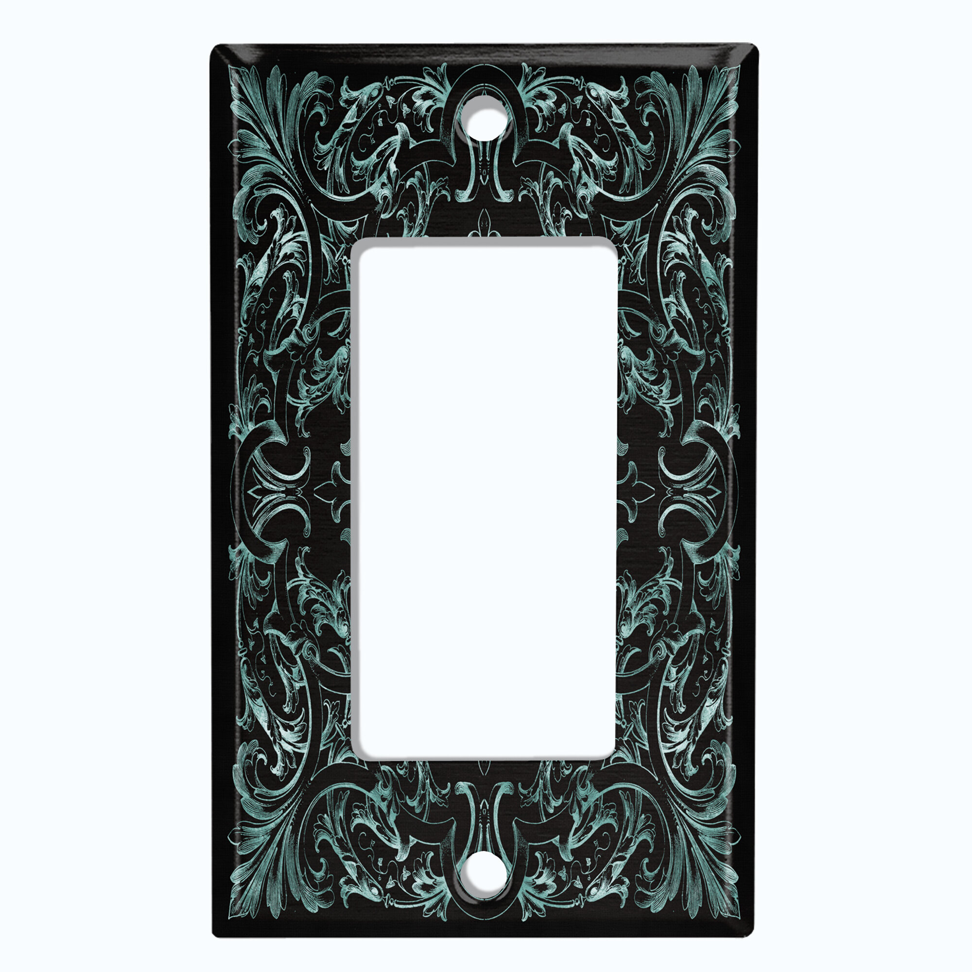 WorldAcc Patterned 1 - Gang Rocker Standard Wall Plate | Wayfair