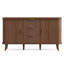 Buffet moderne avec portes coulissantes Tambour, armoire de rangement avec tiroirs de rangement pour la salle à manger, le salon ou le vestibule-1317361884