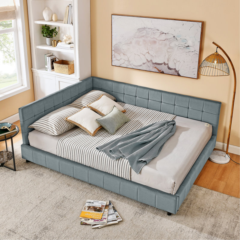 Lit de jour de style Mid-Century, base de lit contemporaine pour la maison