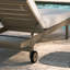 Chaise longue d'extérieur en teck Saratoga