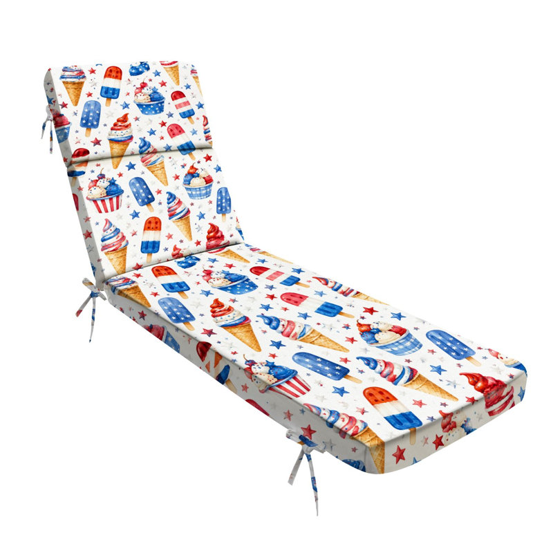  Coussin de chaise longue d'extérieur 3 pouces pour l'extérieur