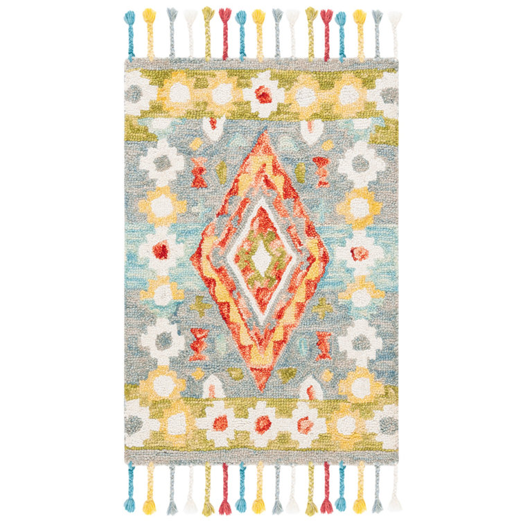 Vahakn Hand Tufted Wool Southwestern Rug