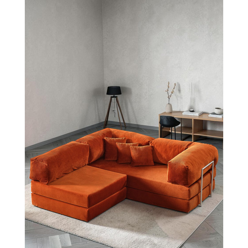 Canapé modulaire en L Terracotta, Terra Cotta