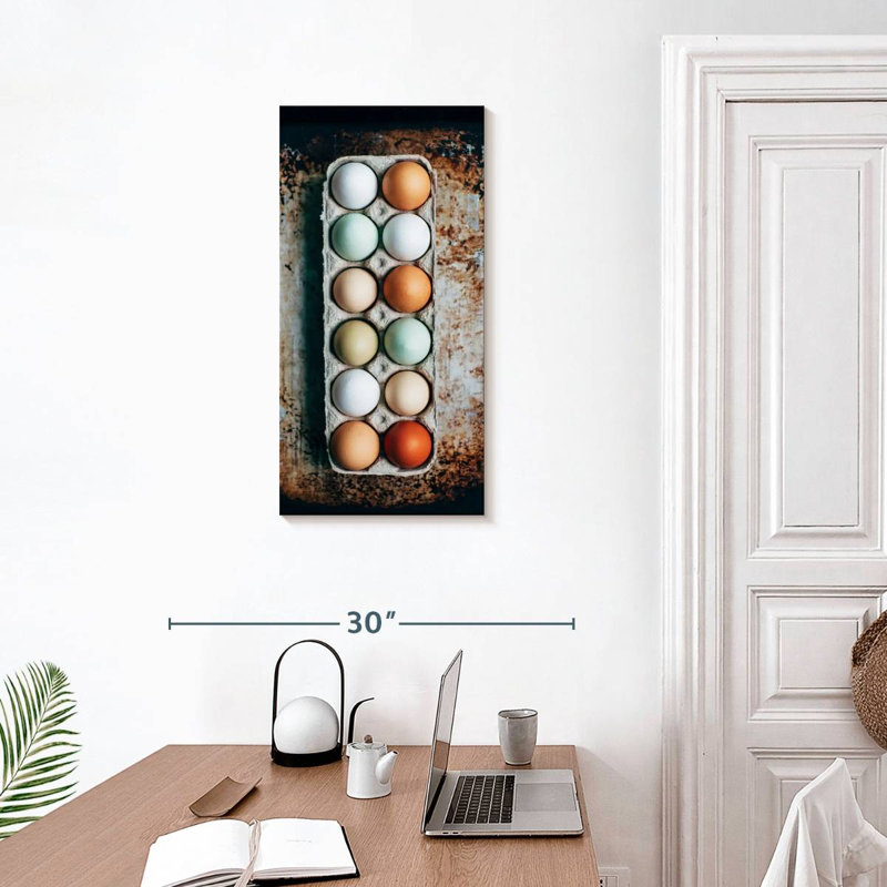 A Dozen Eggs, 30" H x 15" W