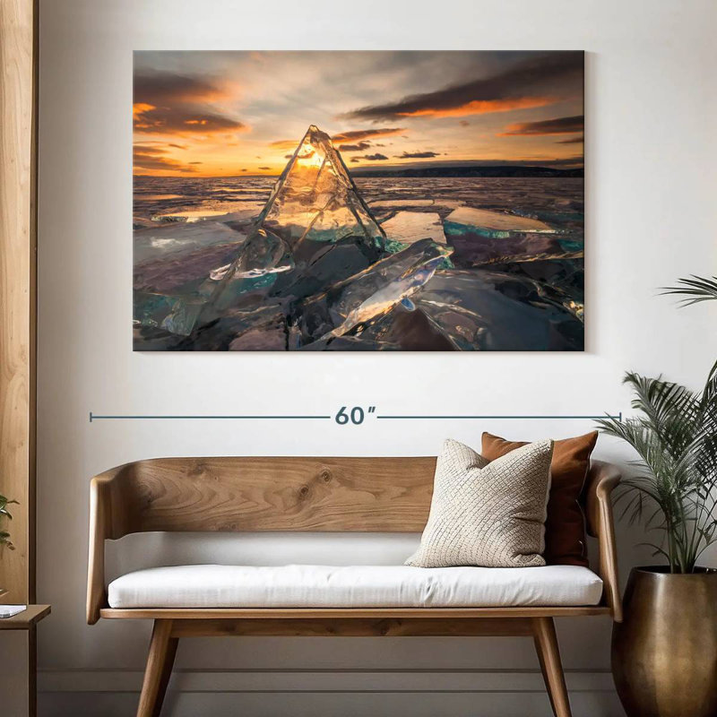 Cristal Alvord dans le lac Baïkal, H 34 po x l 51 po