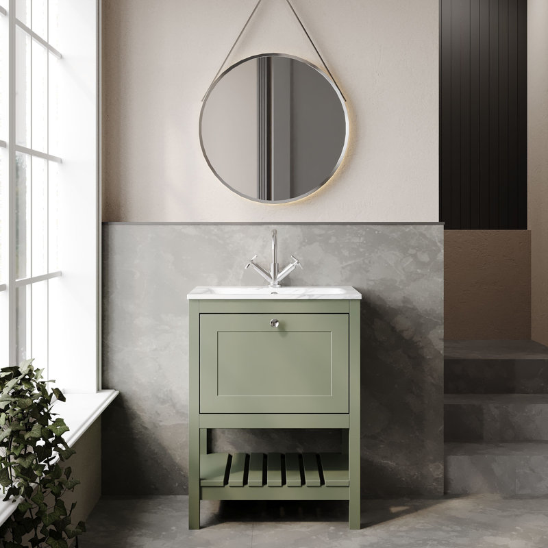Bexley Bathroom Vanity, Fern Green, 61cm W