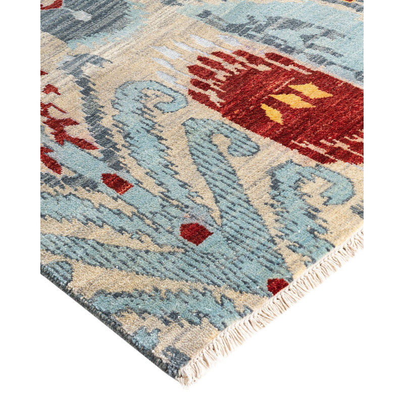Overdyed One-of-a-Kind 9' 1" X 12' 1" Hand Knotted Area Rug