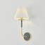 Applique murale Wedgewood en laiton vieilli et blanc cassé par Mark D. Sikes-112642879